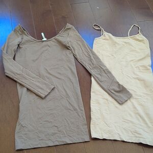 Set of 2  O/S neutral layers cami  like skims